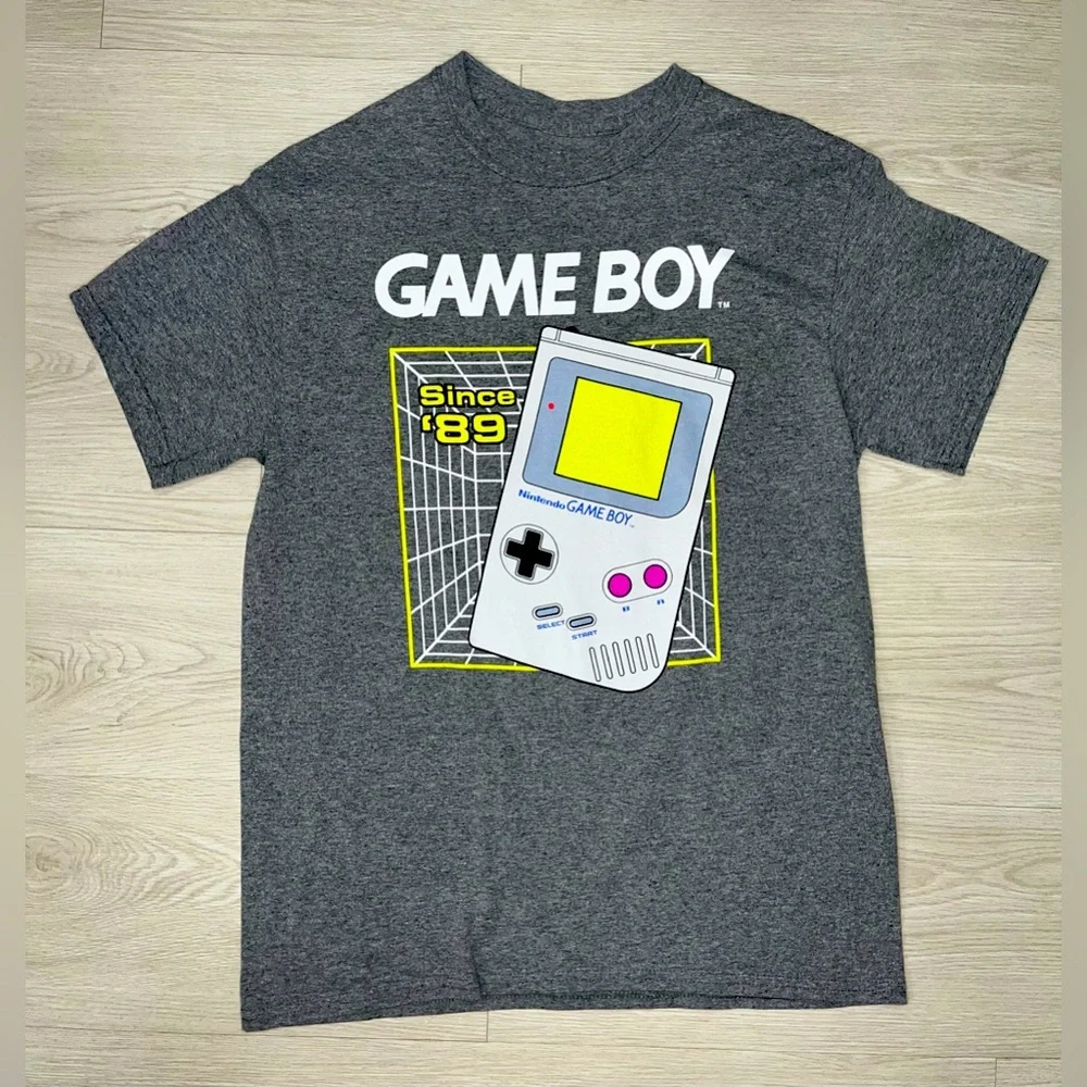 Game Boy Men's Retro 1989‎ Video Game Console Graphic T-Shirt Size Medium